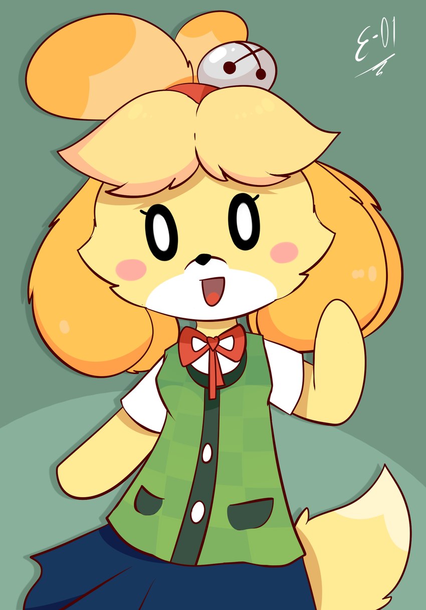 isabelle (animal crossing and etc) created by e-01