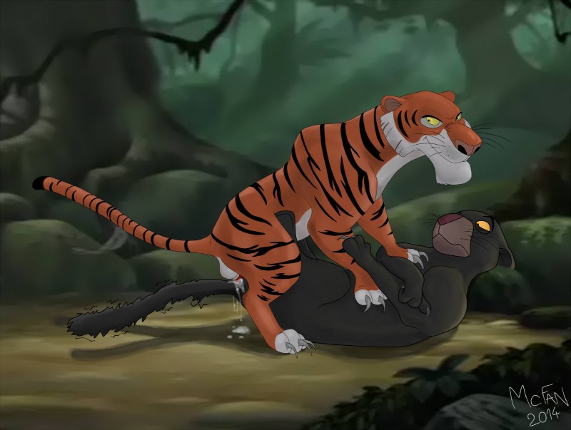 bagheera and shere khan (the jungle book and etc) created by mcfan